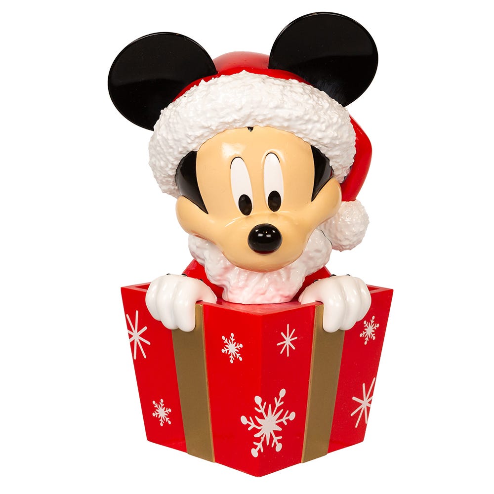 Kurt Adler 8-Inch Un-Lit Disney© Mickey In Present Tree Topper